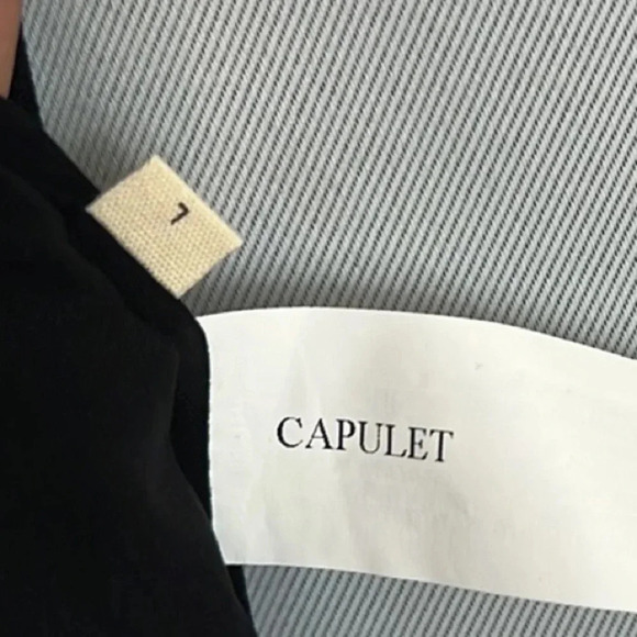 NWT Capulet Charlotte Black Midnight Rose Bell Sleeve Shift Dress Size L - Picture 5 of 9